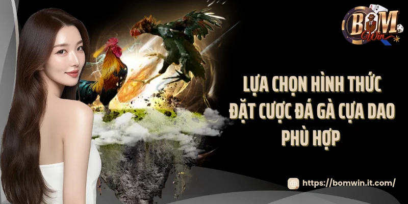 Lựa chọn hình thức đặt cược đá gà cựa dao phù hợp 